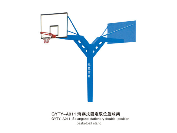GYTY-A011海燕式固定双位篮球架